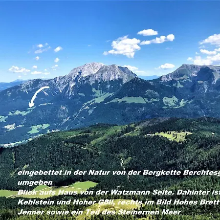 Hoch Oben Mit Alpen Panorama Koenigssee- Nichtraucherdomizil *